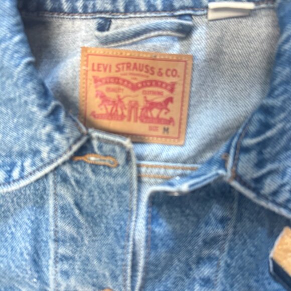 Levi's Original Trucker Denim Jacket MEDIUM WOMEN - Picture 3 of 8